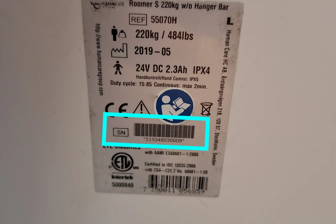 Hjälpmedel visas för att underlätta beställning och felanmälan för personal.