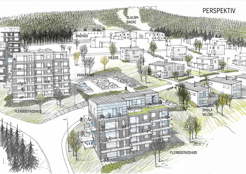 Nya bostäder i planerade området Hillstamon