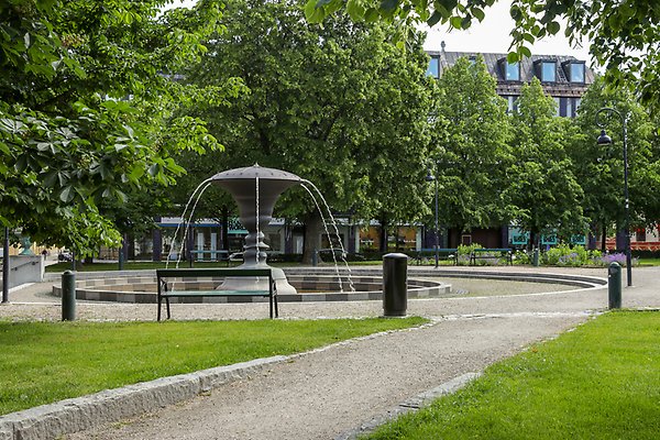 Bilden visar Stadshusparken.